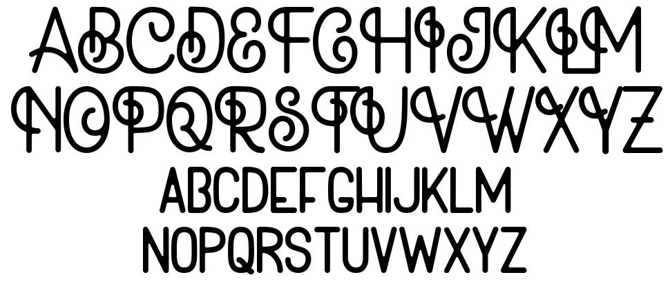 Jabottabeck font Örnekler