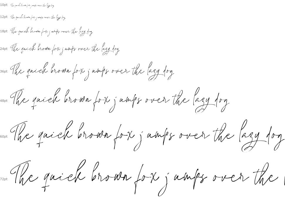 Jaccuzy Signature шрифт Водопад