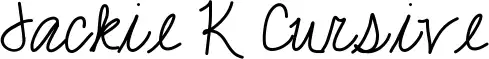 Jackie K Cursive