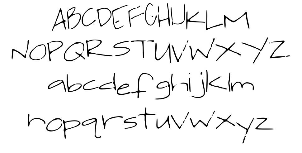 Jackis Handwriting font specimens
