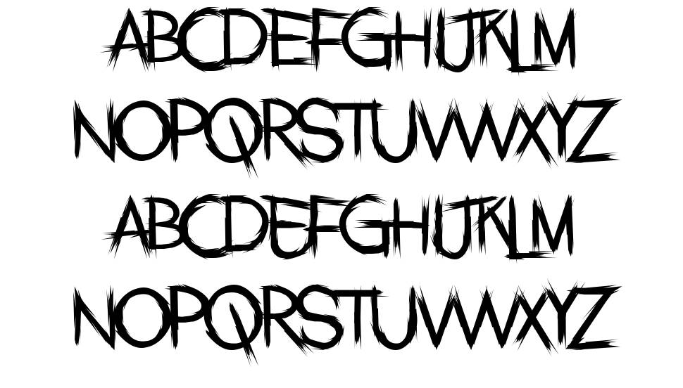 Jacknife font Örnekler