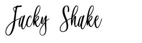 Jacky Shake písmo