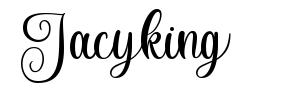 Jacyking font