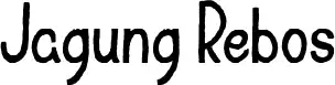 Jagung Rebos schriftart