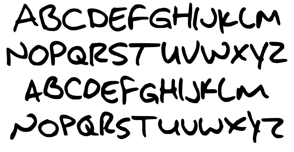 Jakes Handwriting font specimens