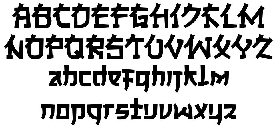 Jakosta font specimens