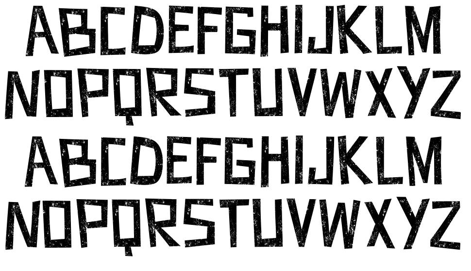 James Fonts font specimens