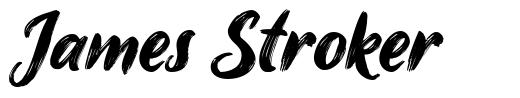 James Stroker font
