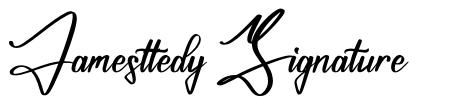 Jamesttedy Signature font