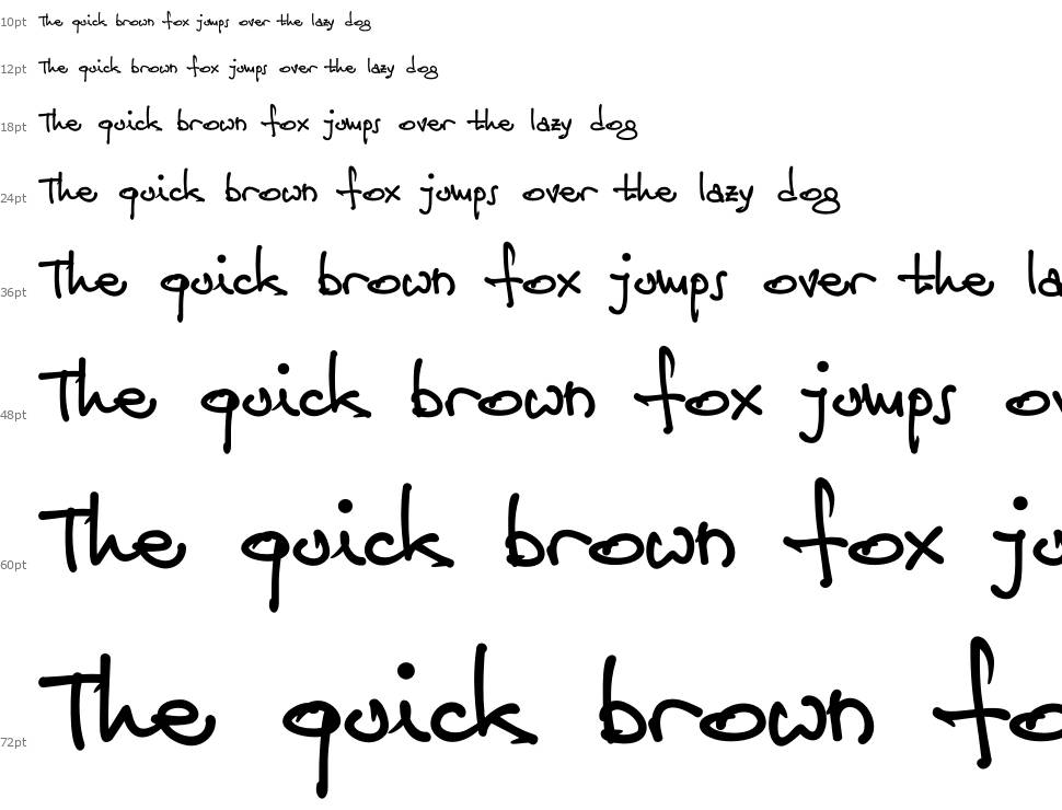 Jamie Handwriting font Şelale