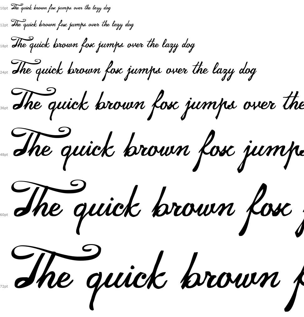 Jamscript font Şelale
