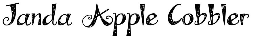 Janda Apple Cobbler písmo