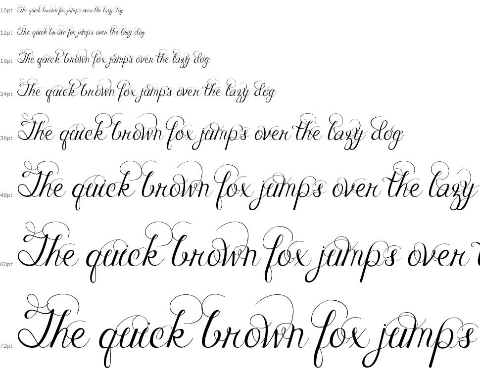 Janda Celebration Script шрифт Водопад