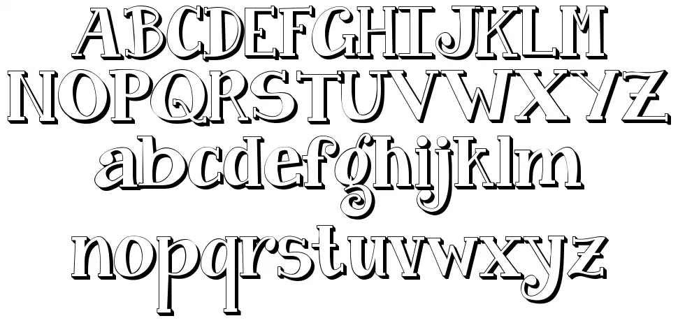 Janda Curlygirlfont specimens
