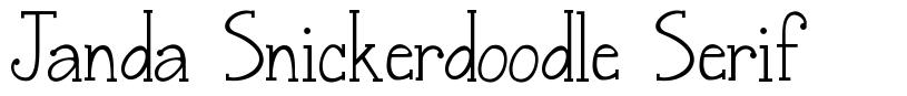 Janda Snickerdoodle Serif шрифт