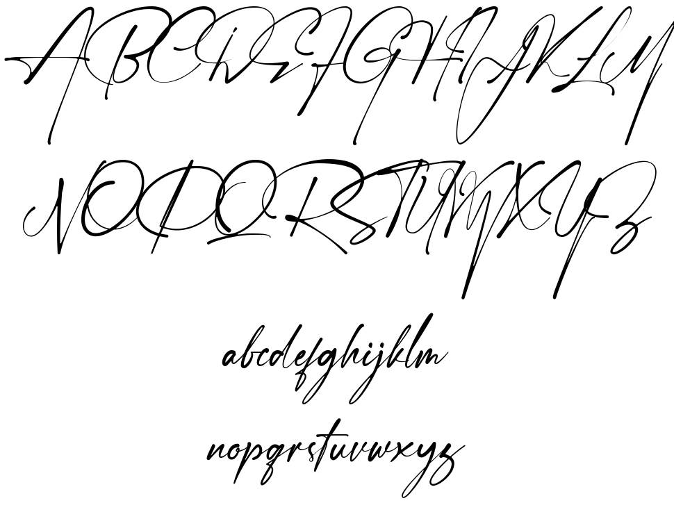 Janelotus font Örnekler