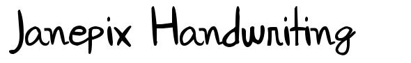 Janepix Handwriting font