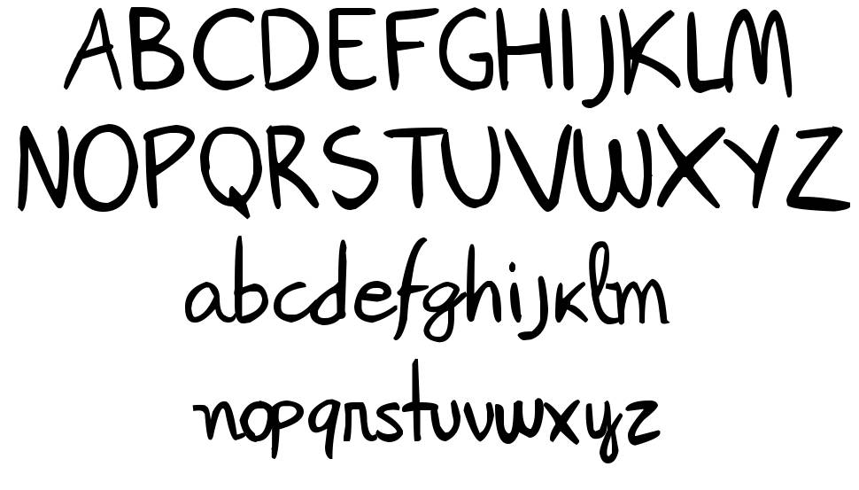 Janepix Handwriting font Örnekler