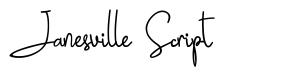 Janesville Script font