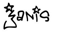 Janis шрифт