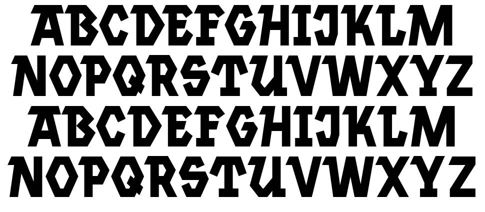 Jannsen font specimens