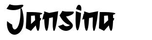 Jansina шрифт