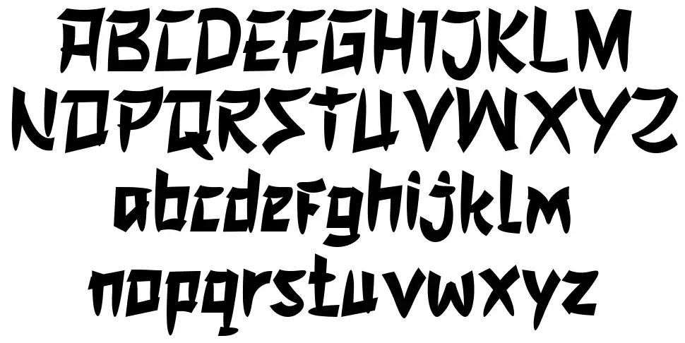 Jansina font specimens