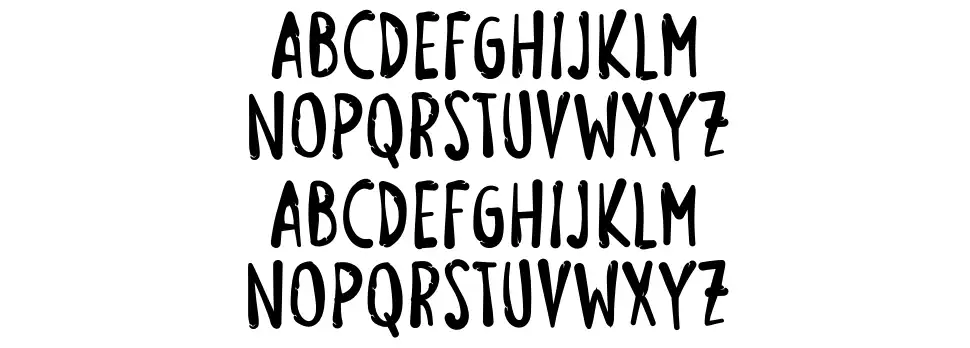 January Holidayfont specimens