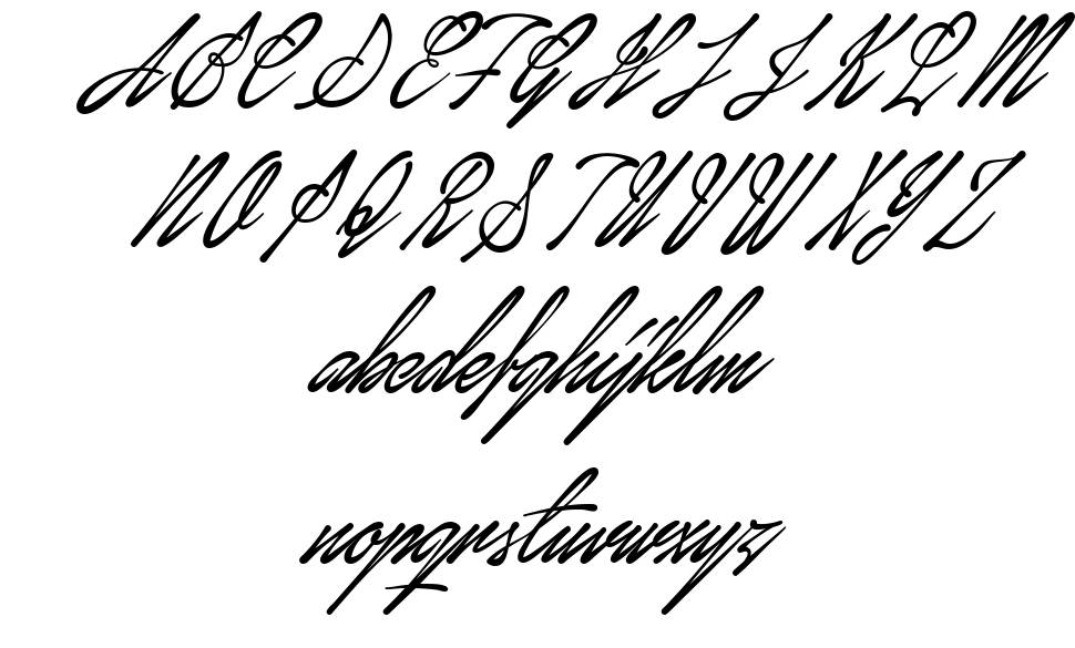 January Script písmo Exempláře
