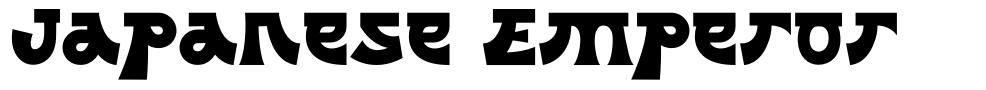 Japanese Emperor шрифт