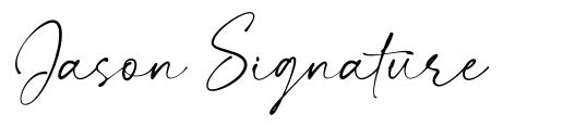 Jason Signature font
