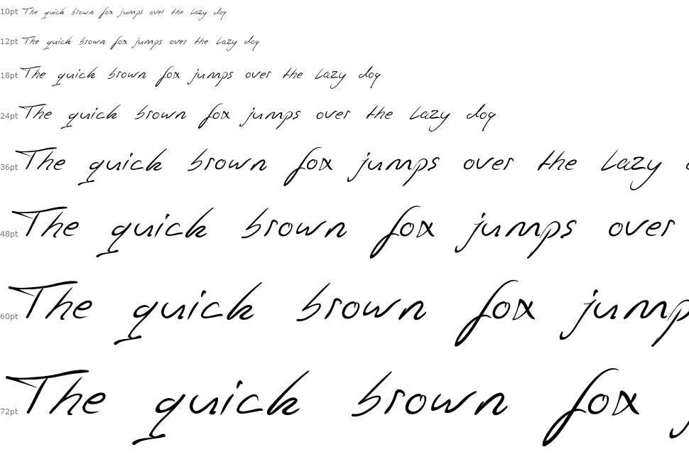 Jaspers Handwriting fuente Cascada