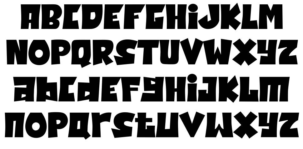 Jatiny font specimens