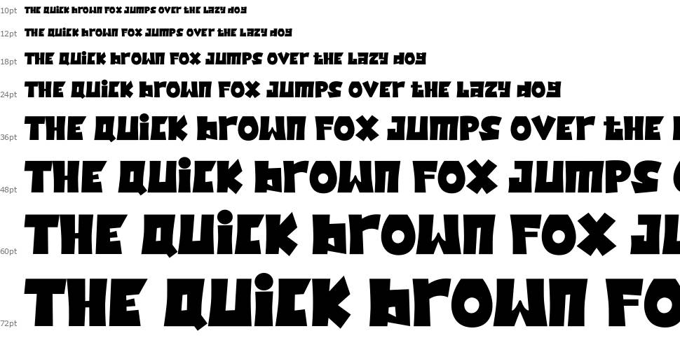Jatiny font Şelale