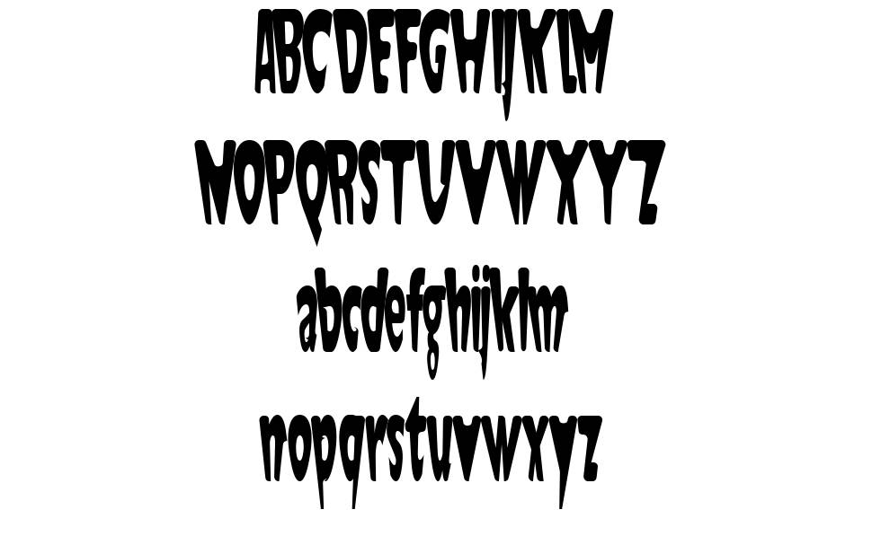 Jaunty font specimens