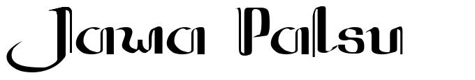 Jawa Palsu 字形