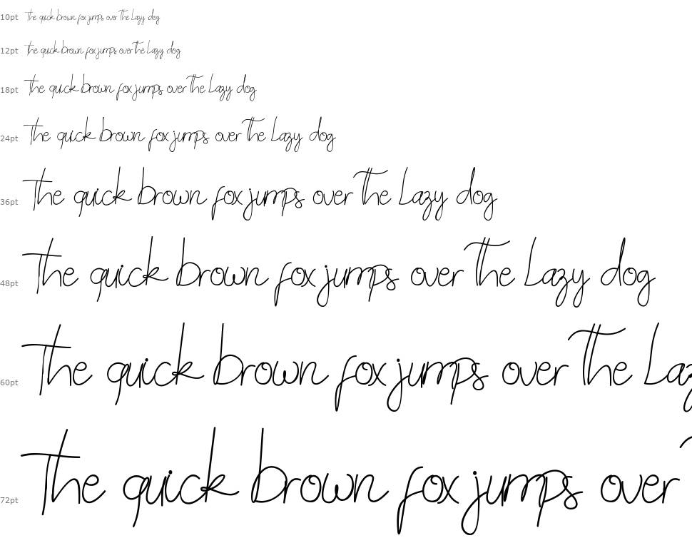 Jazz One Script шрифт Водопад