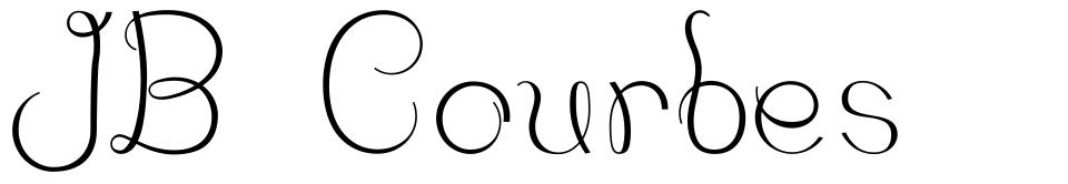 JB Courbes шрифт