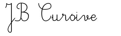 JB Cursive шрифт