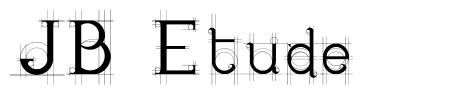 JB Etude 字形