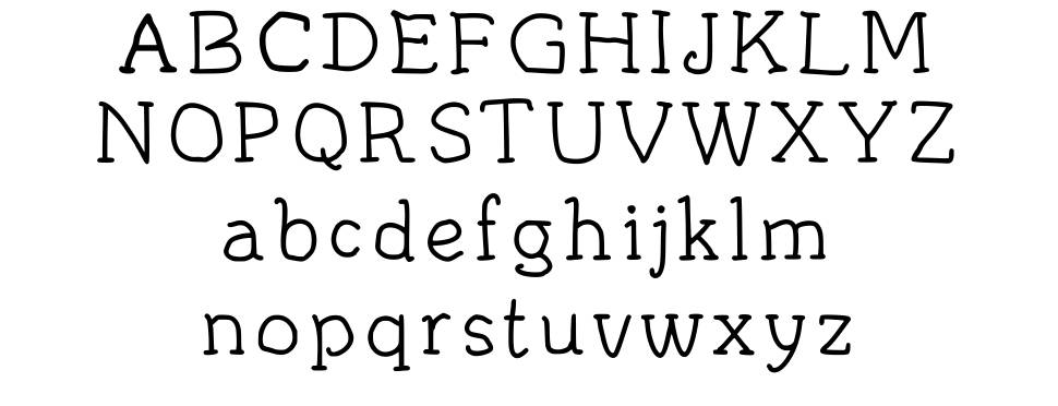 JD Irregutype フォント 標本