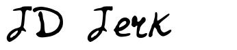 JD Jerk шрифт