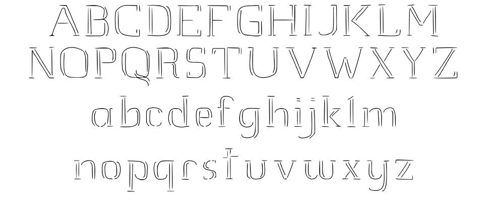 JD Raw Script font specimens