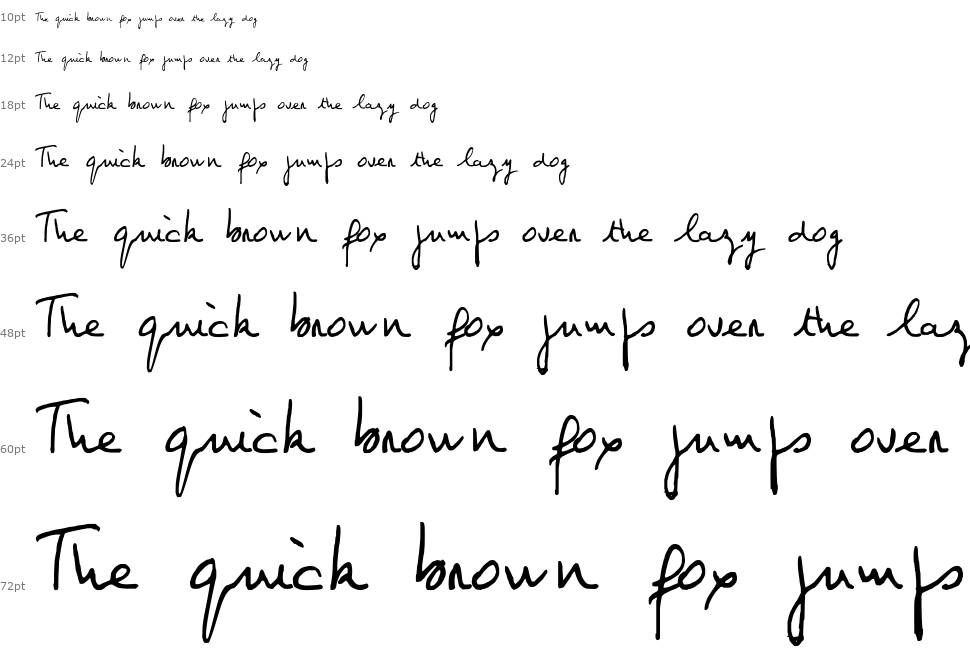 Jean-Claude's hand písmo Vodopád