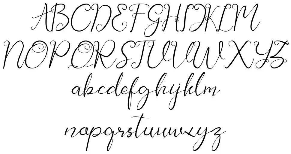 Jeliya Elbern schriftart vorschau