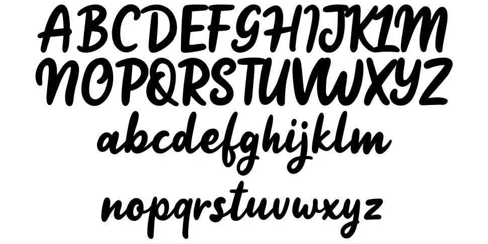 Jelly Bean Script font Örnekler