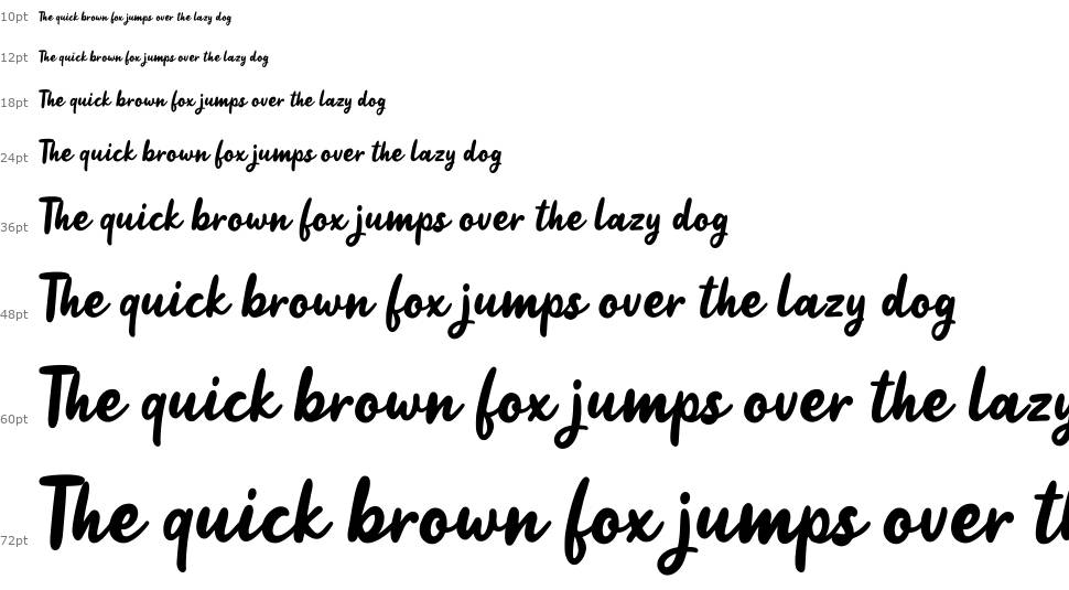 Jelly Bean Script шрифт Водопад