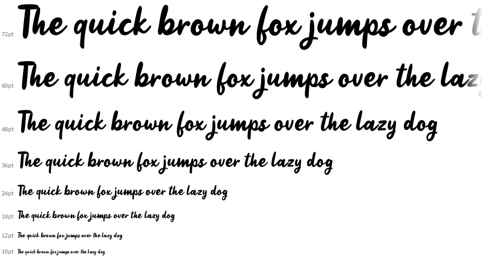 Jelly Bean Script font Şelale