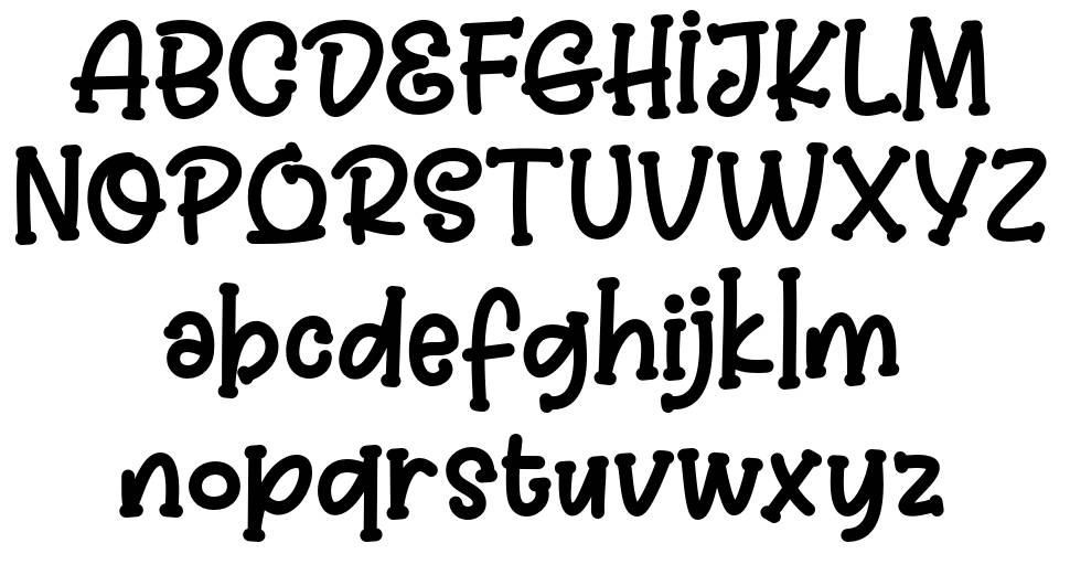 Jelly Boots font specimens