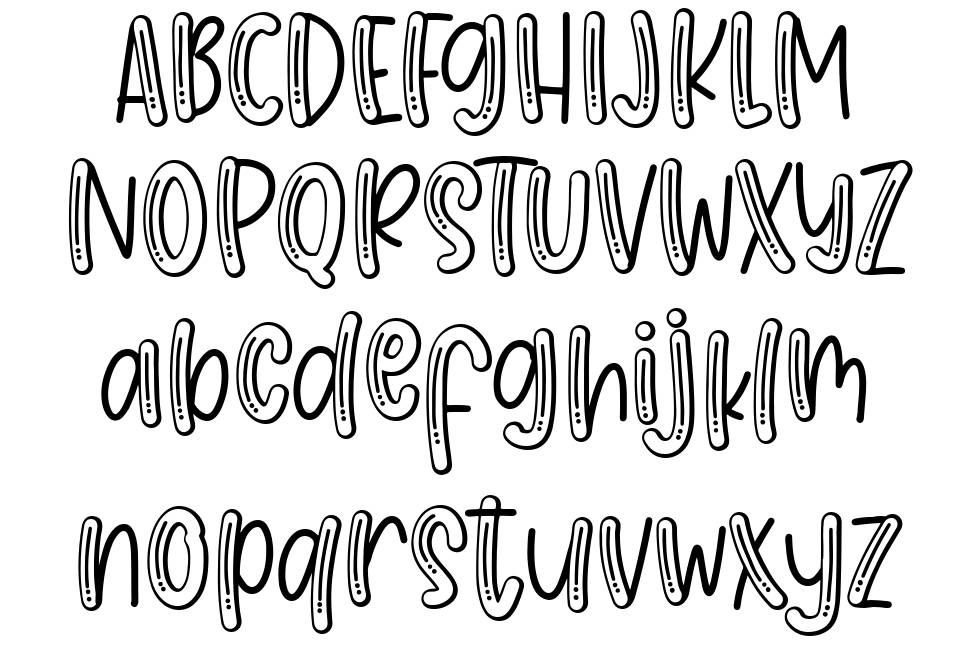 Jelly Party font specimens